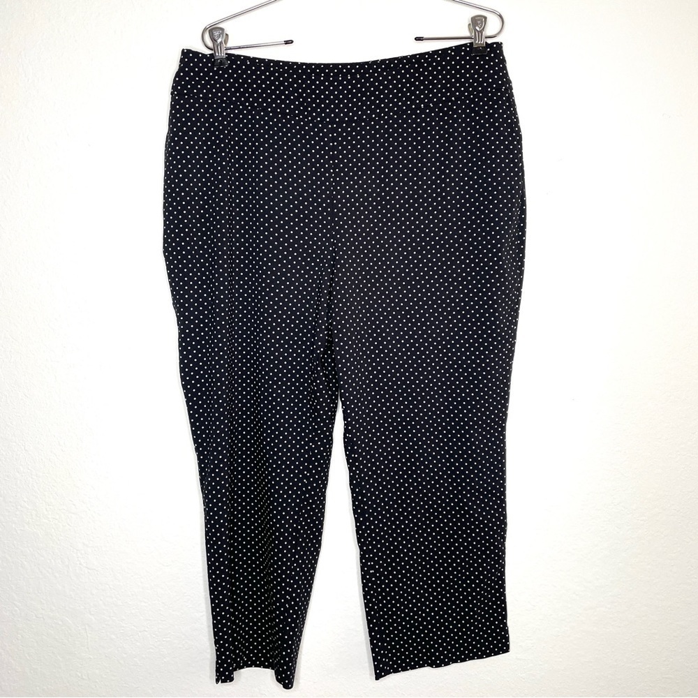 Black Polka Dot Women's Ponte Pants